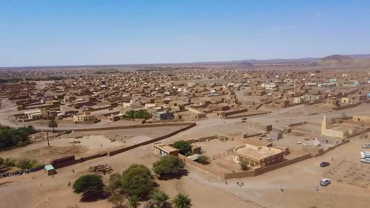 منظر جوي من مقاطعة النعمة عاصمة ولاية الحوض الشرقي